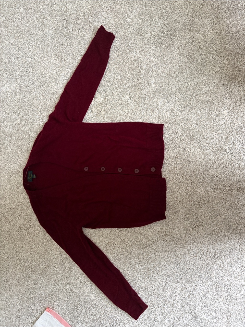 Charter Club Women's Button-Up Cardigan - Burgundy